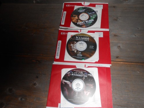 Three rambo dvds - 2, in