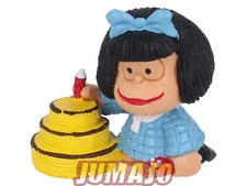FIG74c Figurine PVC Comics Spain MAFALDA Quino 5cm : Mafalda bleue gâteau