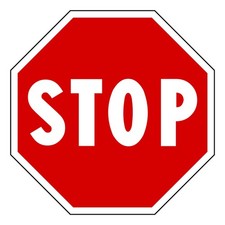 Segnale stop cartello - di,