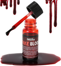 Sangue Finto Halloween 15Ml Con Pennello I Sangue Finto Lavabile per Make up E T