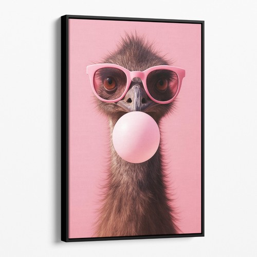 Emu con occhiali sole rosa - da,