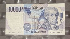 10000 Lire Volta Numeri Poker
