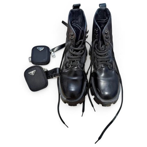 Prada monolith black leather - monolith,