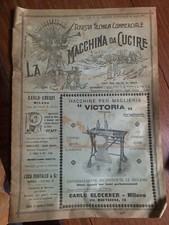 LA MACCHINA DA CUCIRE N°14 1911 RIVISTA EPOCA VINTAGE PFAFF MAGLIERIE DURKOPP 