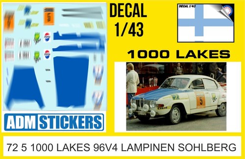 Decal 43 rally 1000 - 1/43,