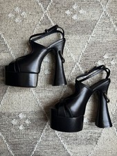 Sandali Lanvin neri in pelle