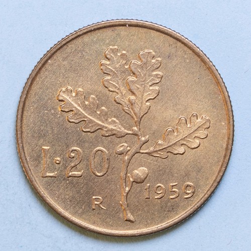 Repubblica italiana lire - italiana, 20