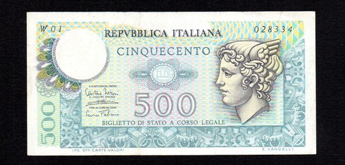 Cinquecento 500 lire testa - cinquecento, di