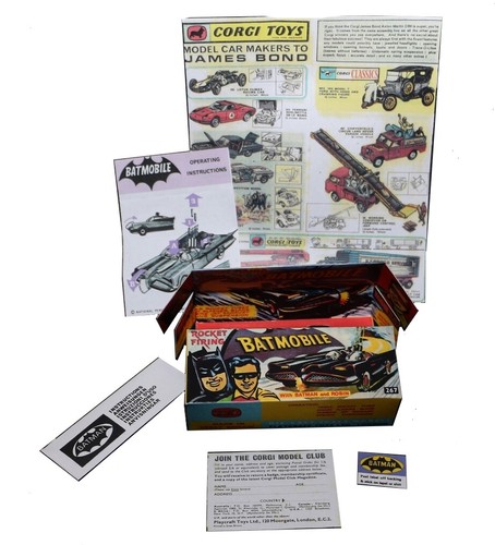 Corgi toys boîte box repro