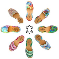 Avarcas sandali donna pelle Barca Menorquina scarpe estive colorate fantasia 35 - 42