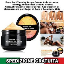 Crema Abbronzante, Tanning Accelerator Cream, Crema Autoabbronzante Viso E Corpo