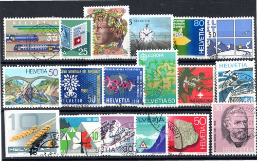 Svizzera francobolli anni - svizzera,
