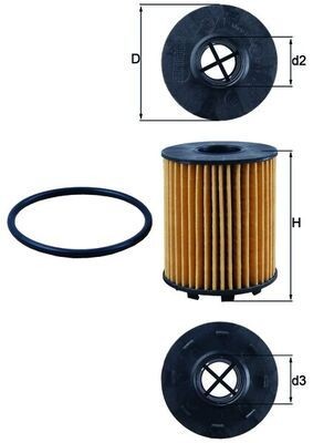 Filtro olio knecht - filtro,