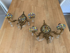 Coppia di applique vintage