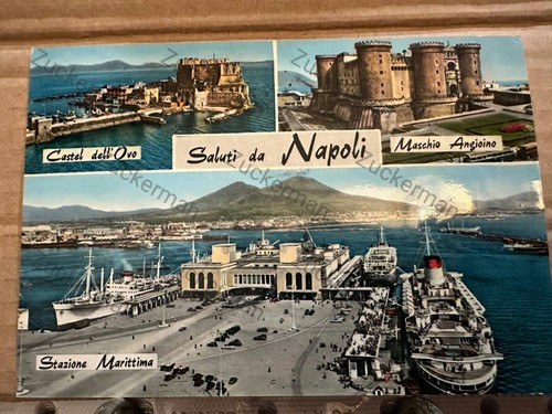 Cartolina napoli castello - cartolina,