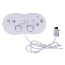 Controller Classico Nintendo Wii Joypad COMPATIBILE Telecomando Bianco Joystick