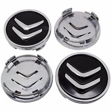 4 tappi coprimozzo nero per