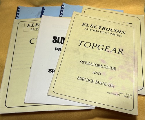 Lot fruit machine manuals - lot, 7