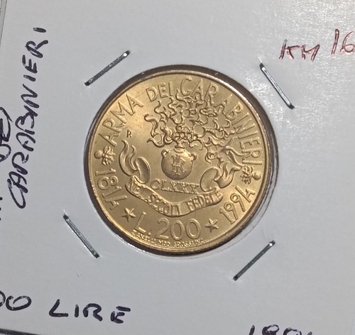 Italia 200 lire 1994 180 - 200, 180°