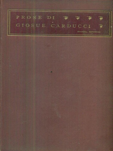 Prose giosue carducci - di,