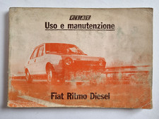 Fiat Ritmo Diesel Manuale Uso
