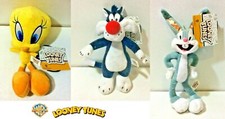 W.B. LOONEY TUNES PELUCHE PLUSH 22 CM 8,5" SILVESTRO TWEETY BUGS BUNNY TITTI 0+