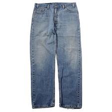 Jeans Levi's 505 W36 vintage anni 00 made in USA blu denim vestibilità dritta 17328 F/S