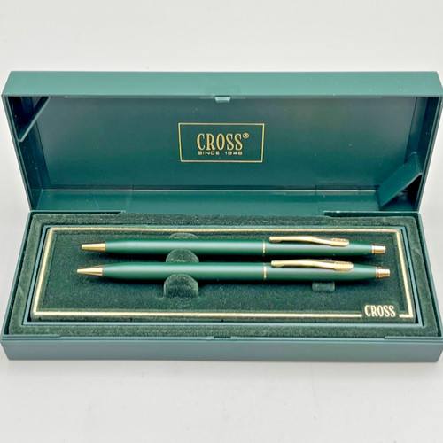 Penna cross verde - cross, oro