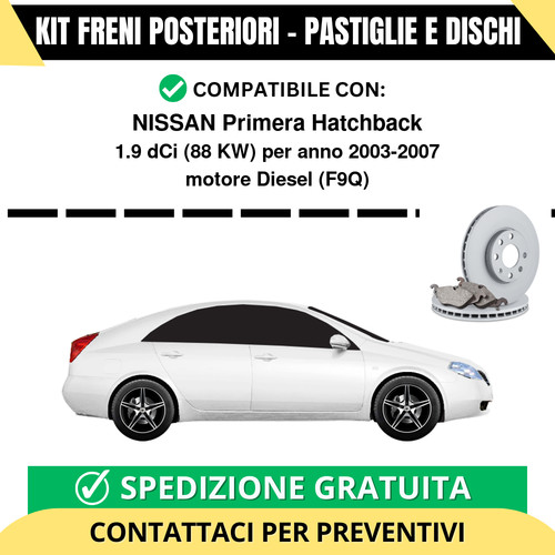 Kit freni posteriori nissan - kit,