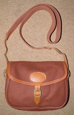 Borsa da tiro vintage Brady tela rossa 100 cartucce con tracolla in tela