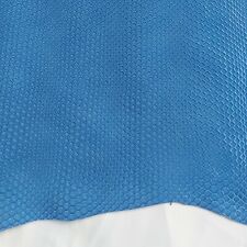 vera pelle capra blu lucido