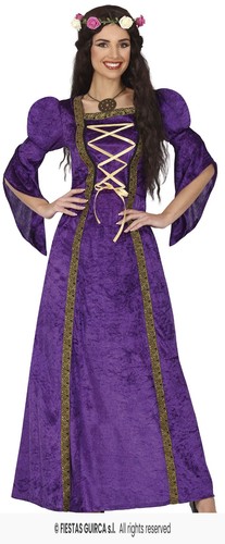 Costume medievale viola donna - viola,