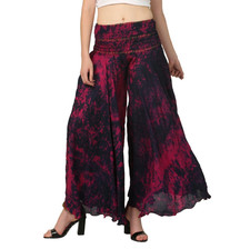 Pantaloni palazzo in seta