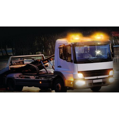 Barra lampeggiante led arancio - barra,