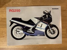 SUZUKI RG 250 Gamma : Publicité Brochure Dépliant Advert In Italiano