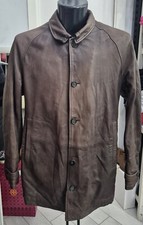 Compagnia delle Pelli Giacca in Pelle Usato Uomo Man Tg L Marrone LLR103