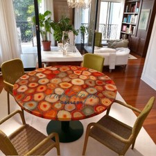 Tavolo rotondo 30" agata rossa