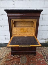 SECRETAIRE CARLO X,  META' '800, MOGANO, DIM 98 x 42 H 145  CM