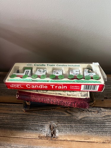 Treno candele noel - a, legno