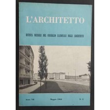 Rivista L'Architetto n.5 - 1962 - Copertina Complesso Residenziale a Vicenza