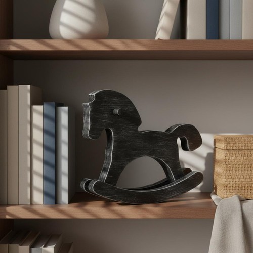 Cavallo dondolo legno - a,