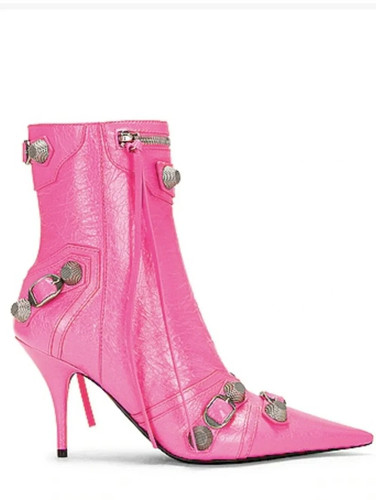 Stivali balenciaga rosa tacco - stivali,
