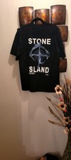 Stone Island Black Cotton Logo