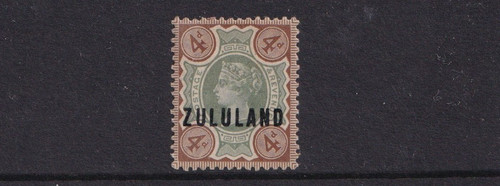 Zululand 1888 lmm gomma - 4d,