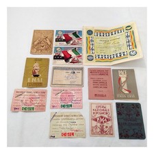 Lotto di 13 tessere di diverse associazioni anni 20 e 40 e 50