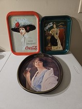 Set 3 vassoi vintage Coca-Cola