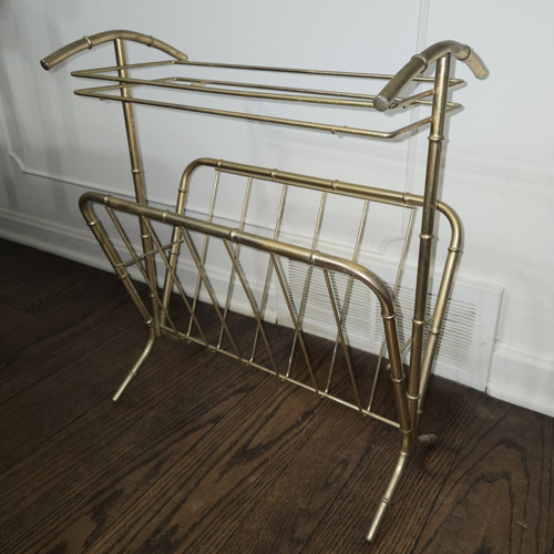 Porta riviste vintage metallo