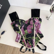 Top Corsetto Donna Jacquard