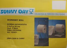 4 ROTOLONI DI CARTA Rotolo Bobine Asciugatutto mani cellulosa - Sunny Day