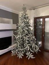 Albero Di Natale Innevato Pino Reale 240 cm In Silicone